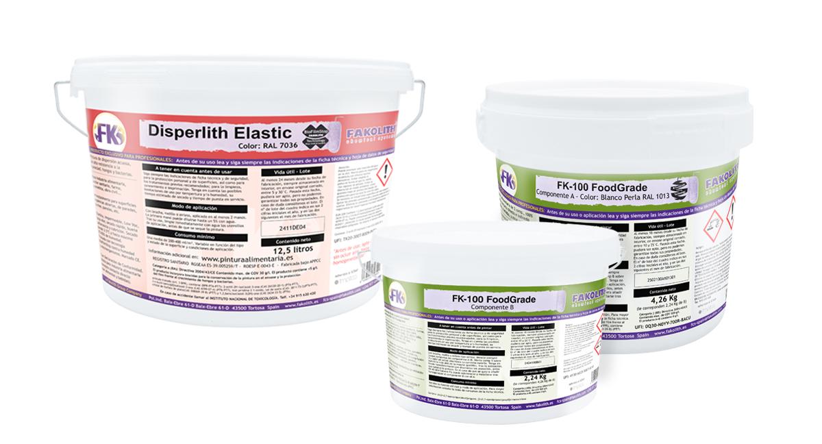 Fakolith presenta los nuevos recubrimientos FK-100 FoodGrade y Disperlith Elastic