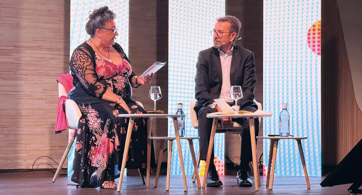 Gibert con Javier Dueñas, CEO de Campofrío España y presidente de Food4Future