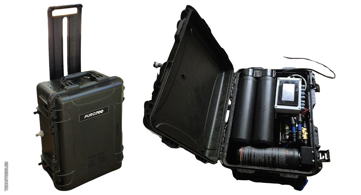 Purificación portátil de agua con EZPuro™ 700 Mobile de Scanio Systems