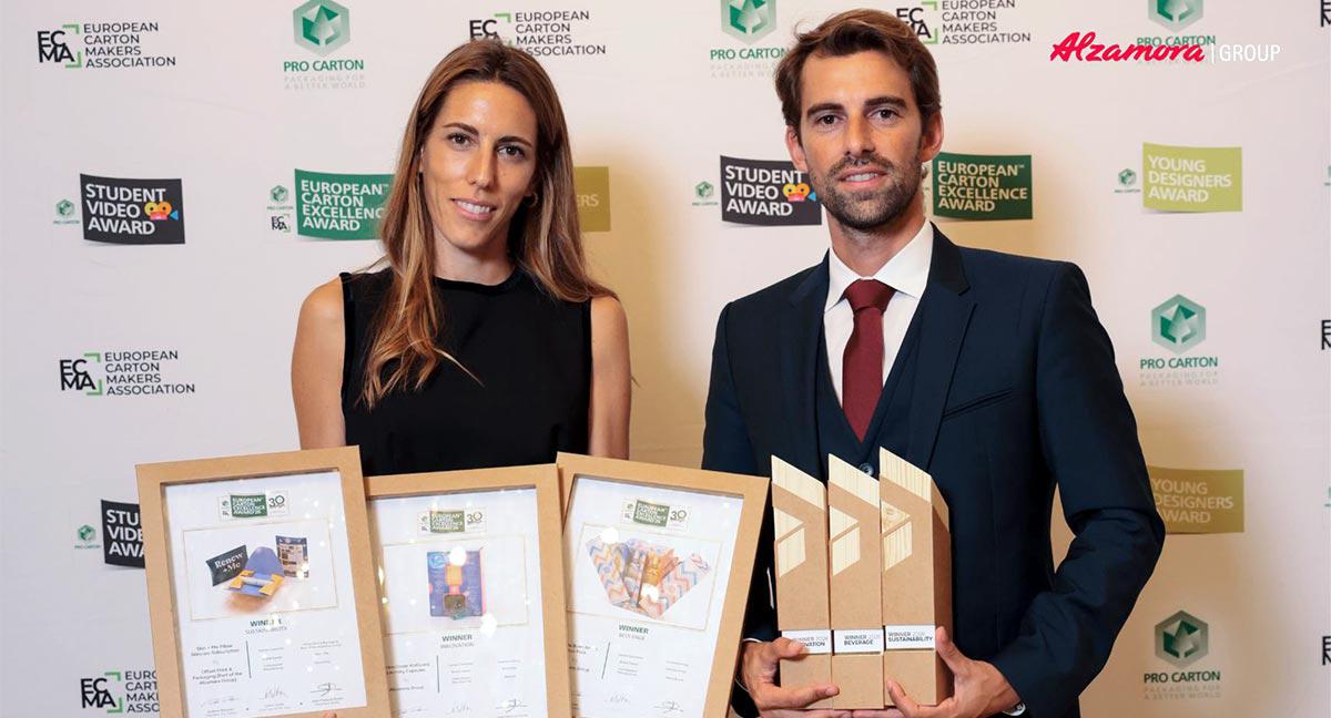 Triple reconocimiento europeo para Alzamora Group por sus soluciones de envasado de cartón