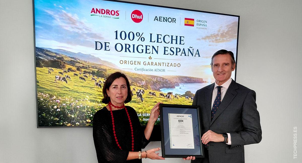 Andros, leche 100% española
