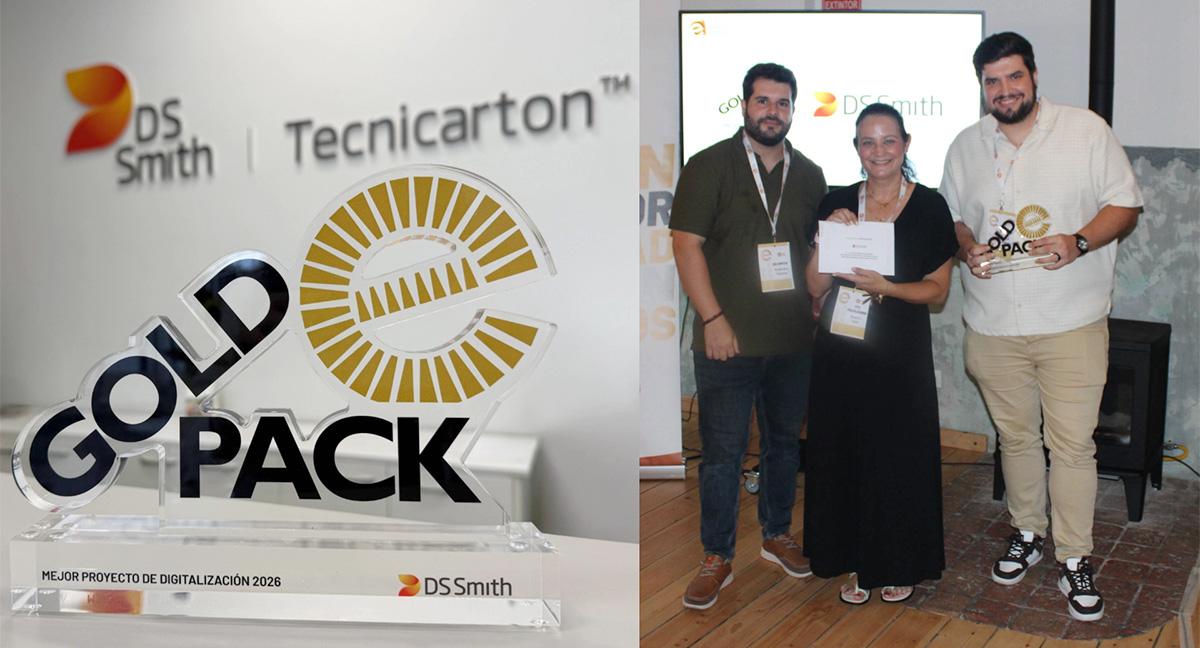 DS Smith Tecnicarton gana el Premio GoldPack 2026 al Mejor Proyecto de Digitalización