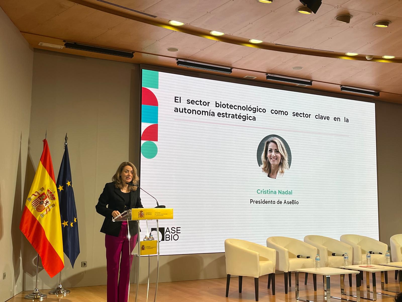 Cristina Nadal, presidenta de AseBio