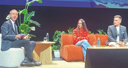 Xavier Pera, Daniela McArena y Mario Sánchez