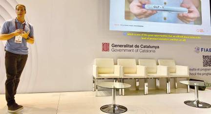 Enric Tardío Capdevila (Senior Business Development Manager para Europa y LATAM en Innova Market Insights), durante su ponencia en Alimentaria FoodTech