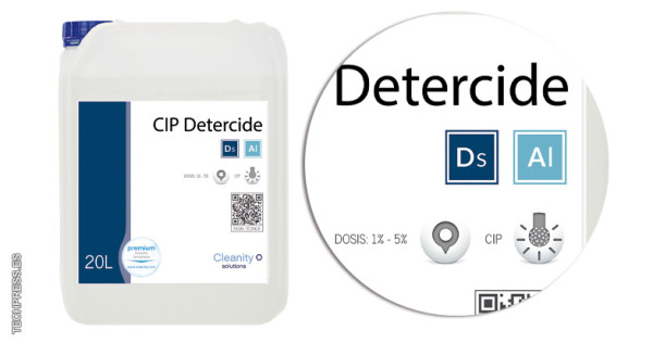 Detergente desinfectante CIP Detercide, de Cleanity