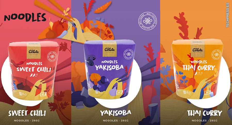 Dacsa presenta una nueva gama de noodles take away a través de Carlota Foods