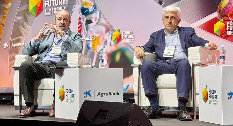 Jorge Escudero (Nueva Pescanova) y Cristobal Valdés (Deoleo) en la sesión de CEOS