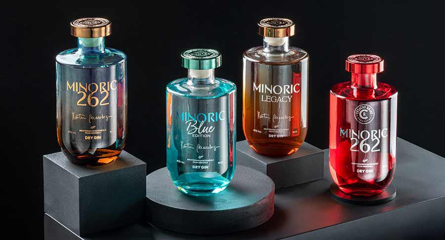 La botella de vidrio de Minoric Gin se alza con uno de los premios de los WorldStar 2026