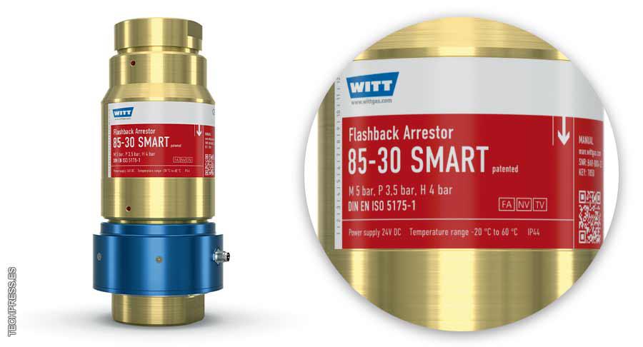 Válvula antirretroceso de llama 85-30-ES Smart, de WITT