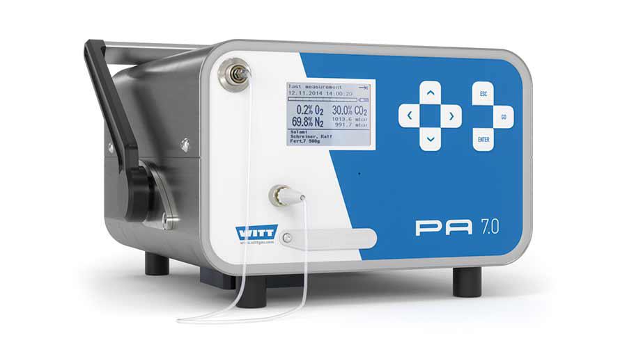 WITT presenta su nuevo analizador de gas PA 7.0 para el control de envases MAP