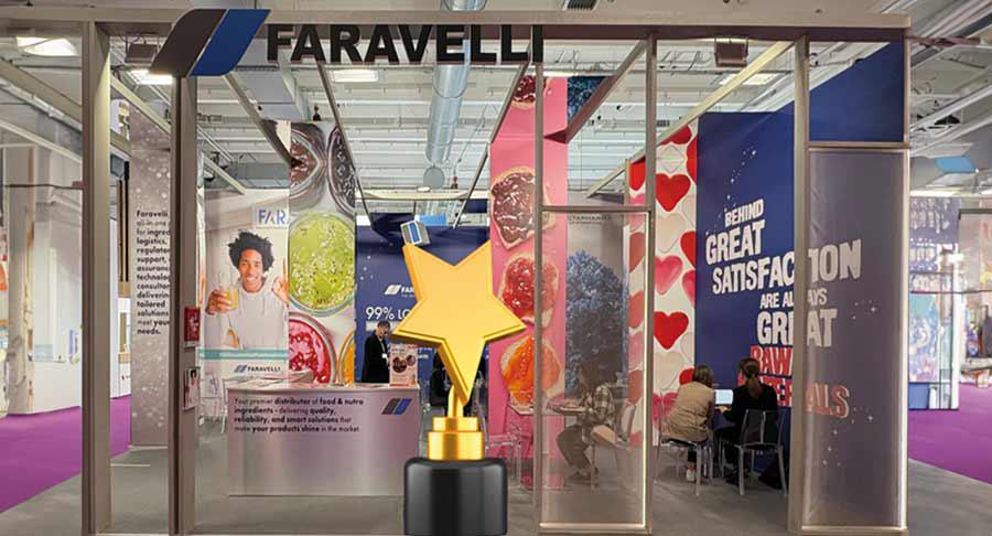 Fi Europe 2025 también reconoce la sostenibilidad del stand de Faravelli