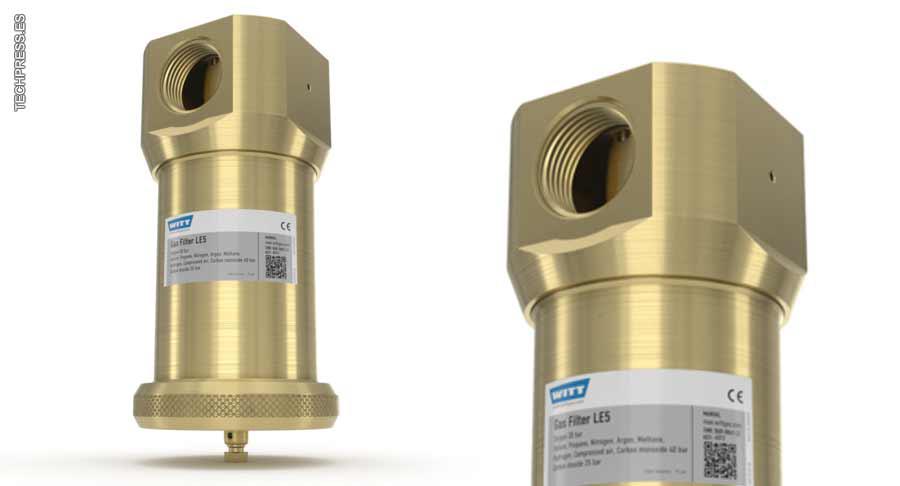 Ventajas del nuevo filtro de gas LE5 de WITT para múltiples aplicaciones industriales