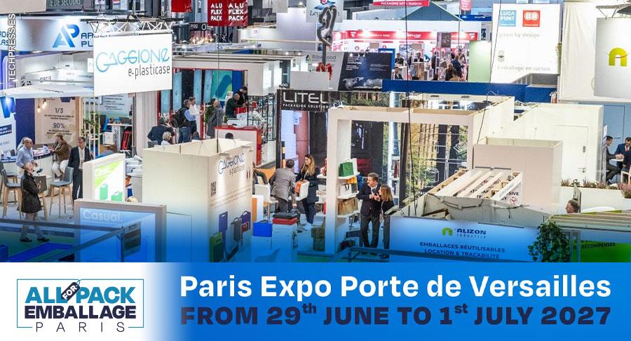El salón Allforpack Emballage Paris aplaza su próxima edición a junio de 2027