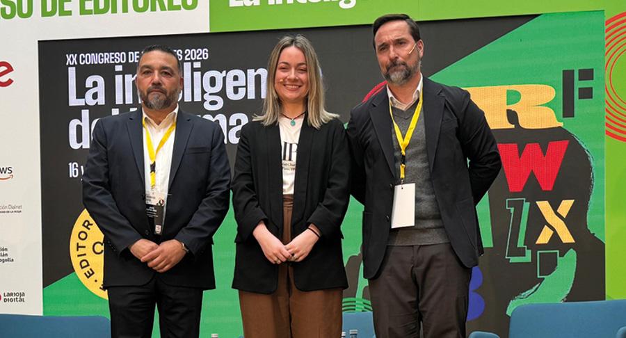 Juan Zafra, secretario general de Clabe, Marisol Salas Giménez, directora de comunicación de Clabe y Jorge Álvarez-Naveiro, secretario general de Dircom