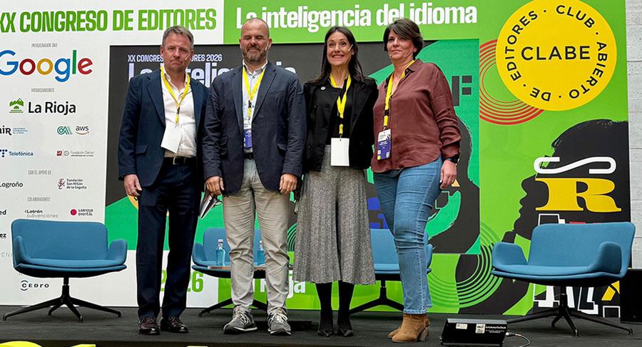 Jorge Heili, gerente de Generación de Demanda Unir, Lourdes Álvarez, CEO de Peldaño Media Group, Jaime del Haro, gerente de Ipmarx y María José Murillo, directora de eventos y comunicación El diario.es
