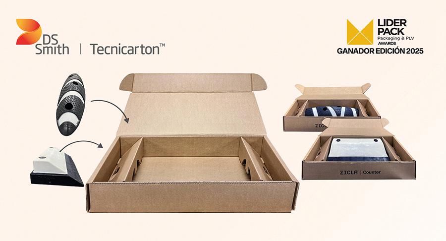 Premio para una innovadora caja de cartón ondulado de DS Smith Tecnicarton