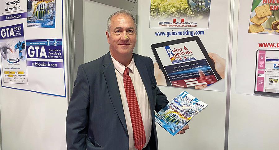 Oriol Viladevall, Managing Director at IMPAG Iberia, en el stand de Prensa Profesional